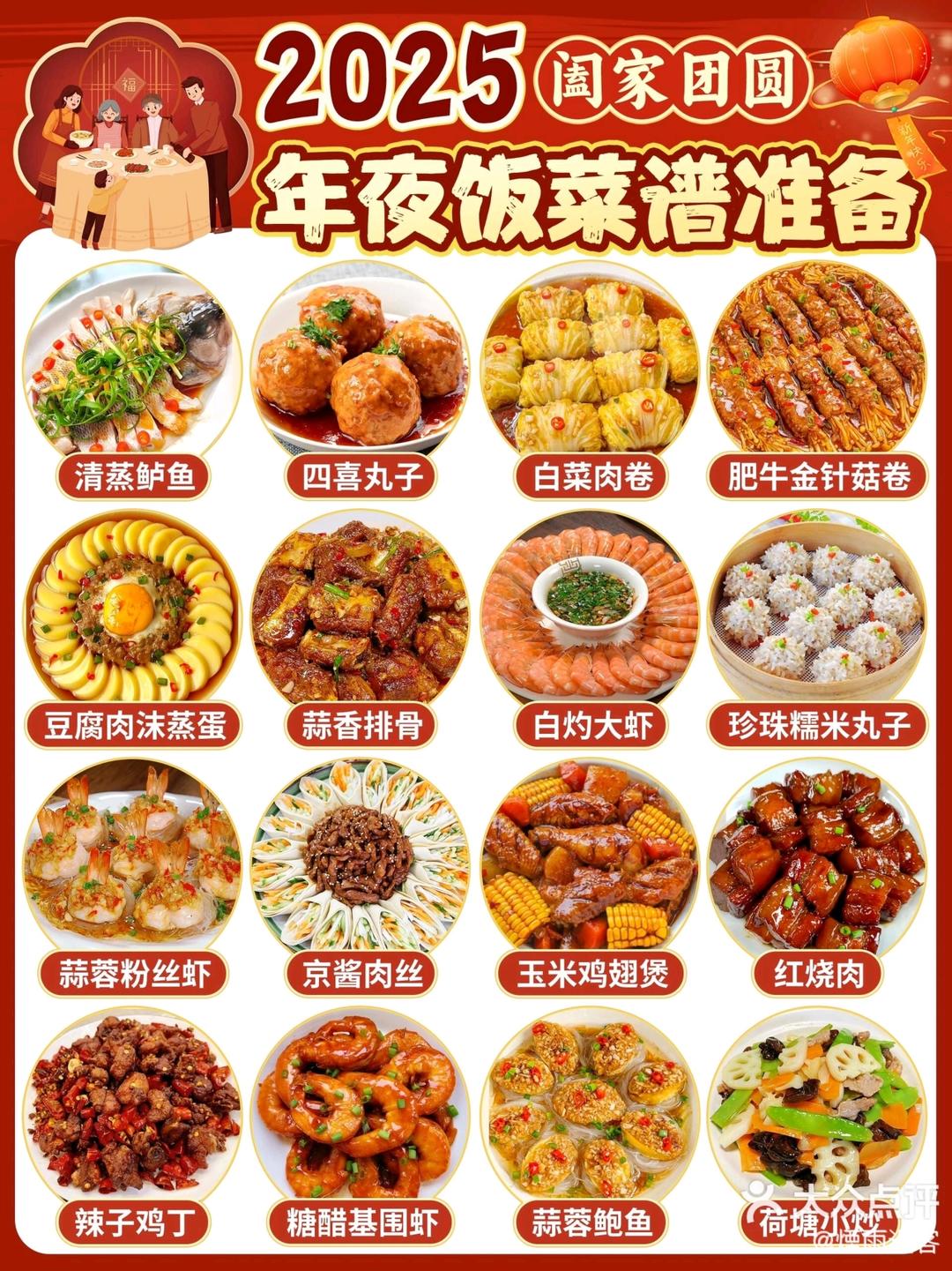 年夜饭菜谱大集合