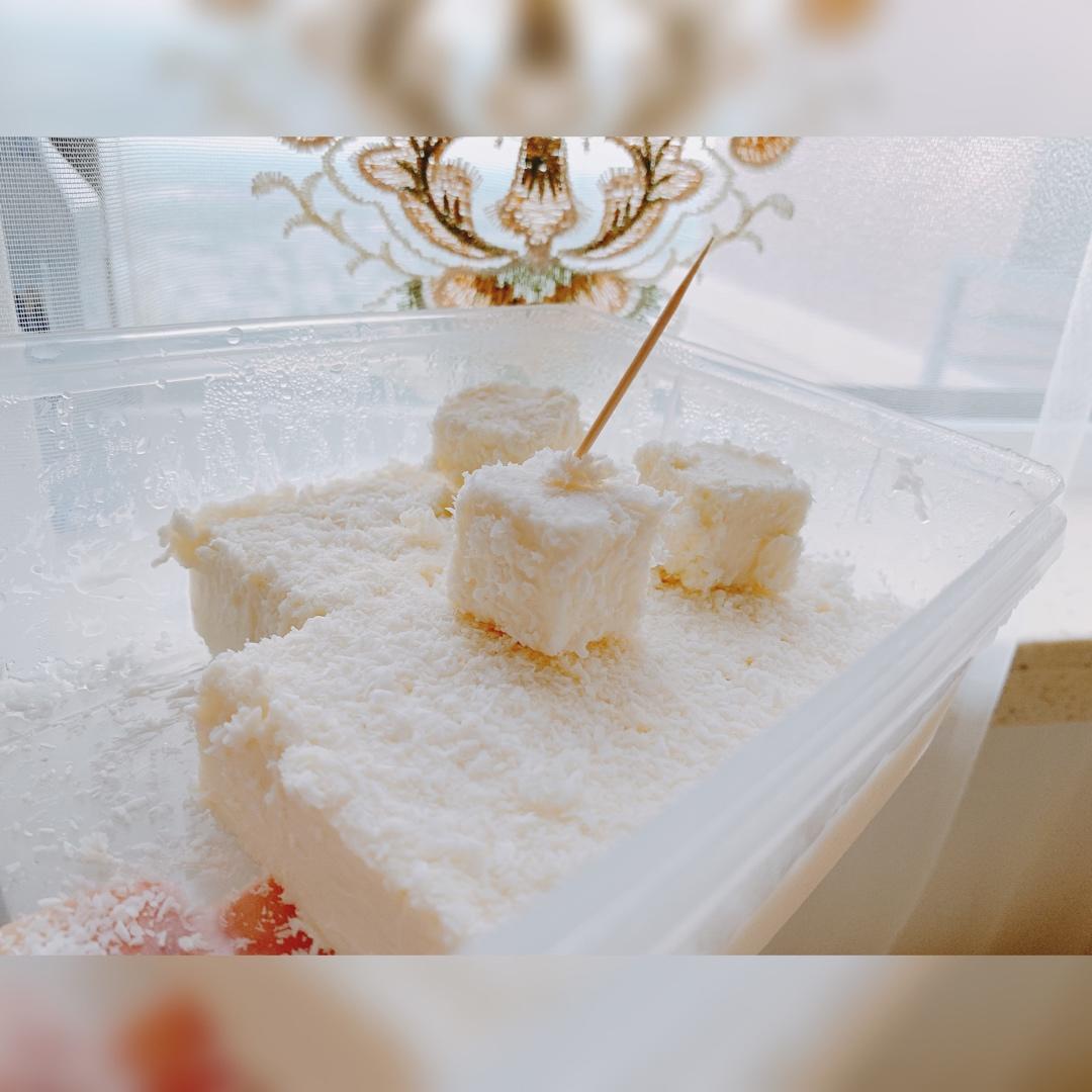 椰丝牛奶小方--椰浆版