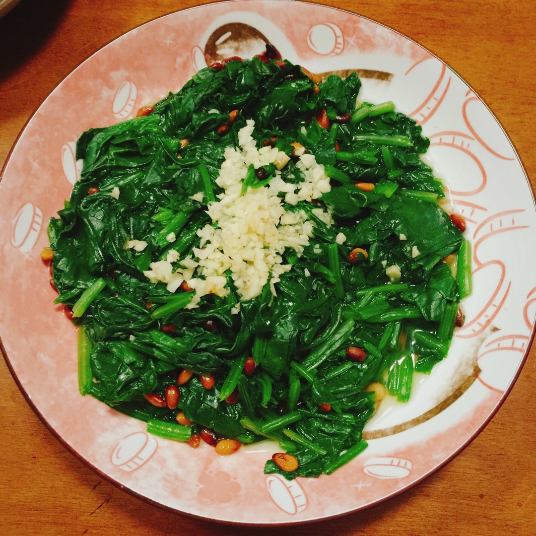 凉拌菠菜