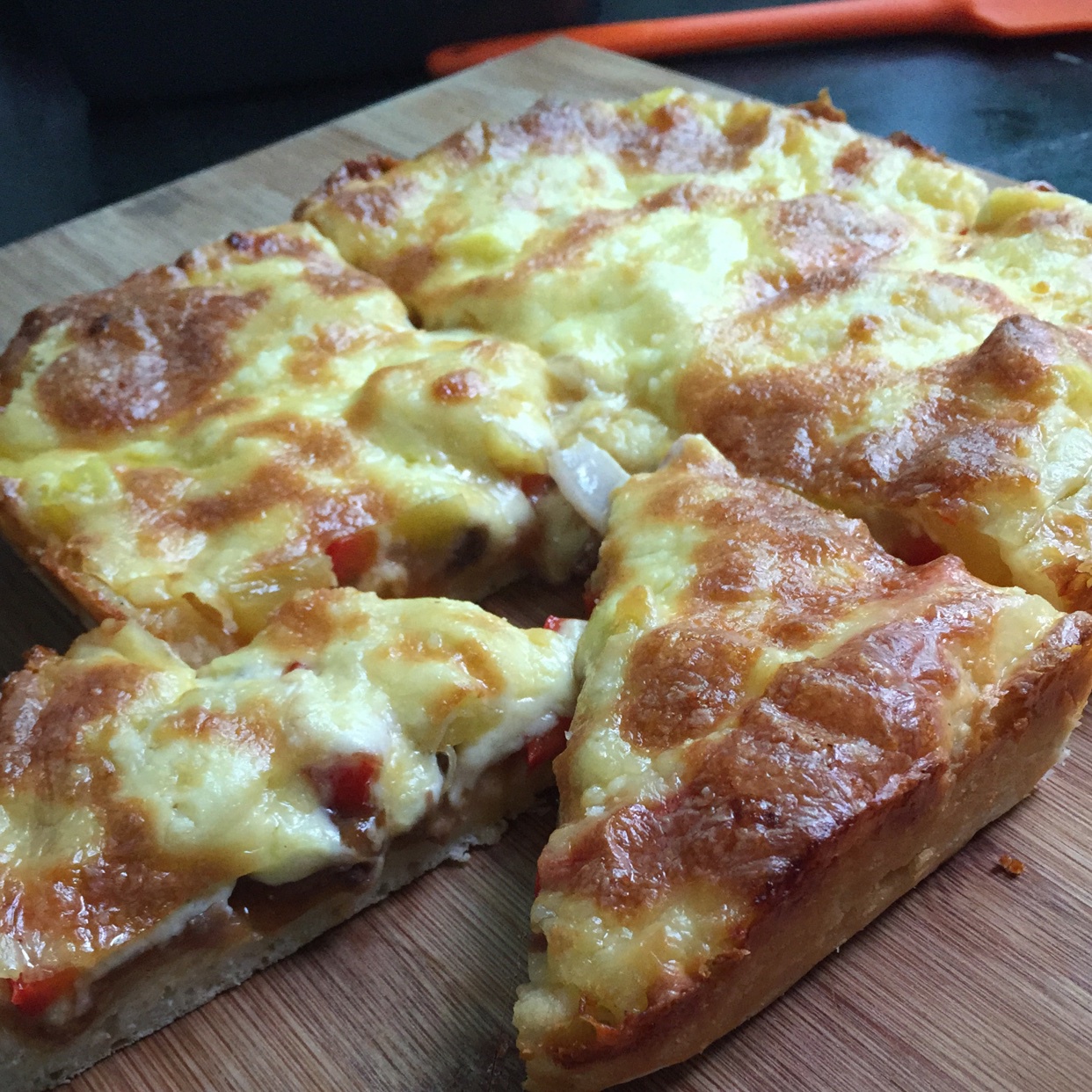 不用酵母的披萨底 No Yeast Pizza Dough