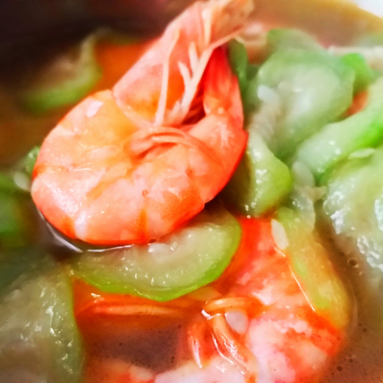 丝瓜鲜虾