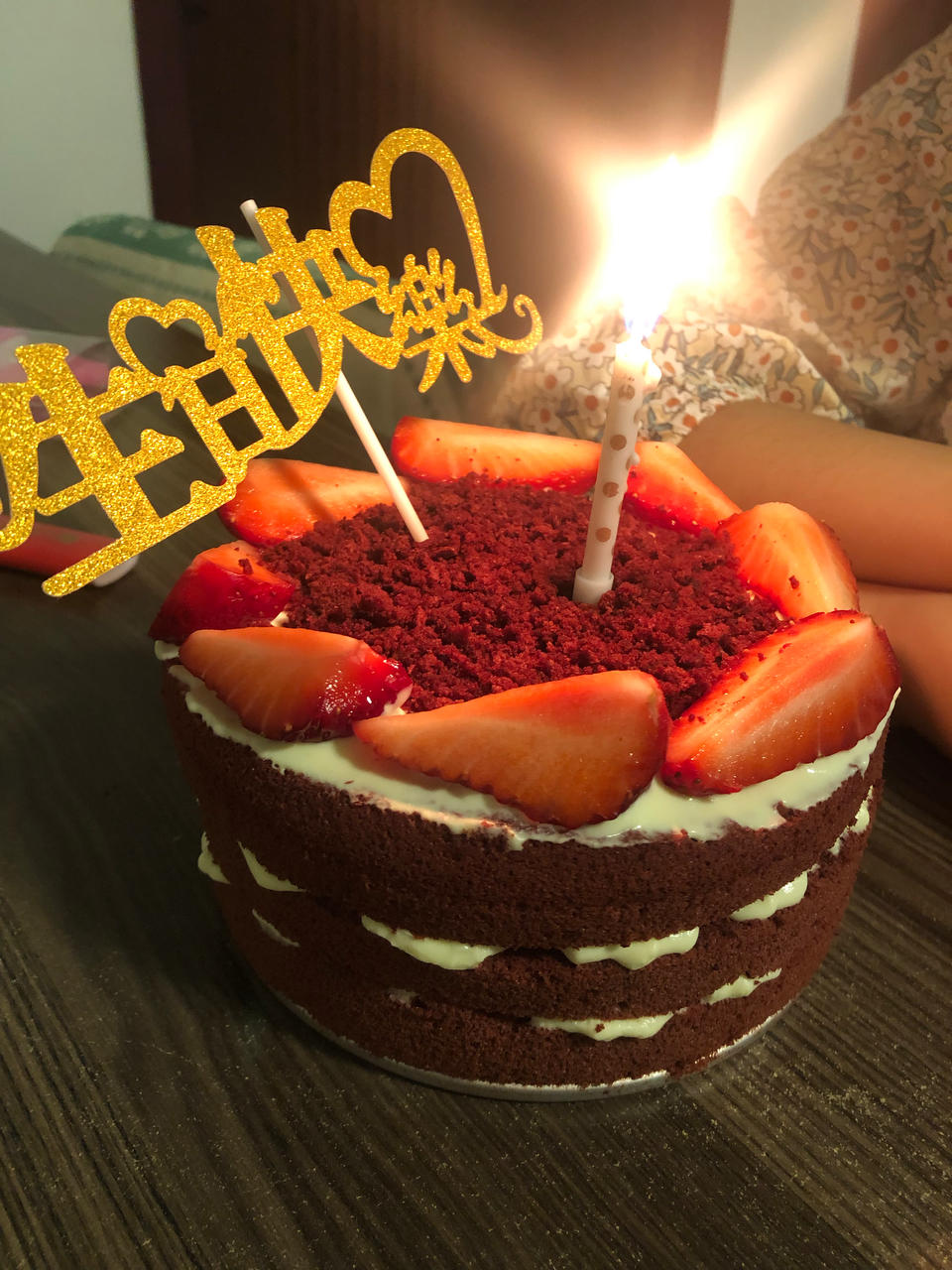 红丝绒裸蛋糕（6寸