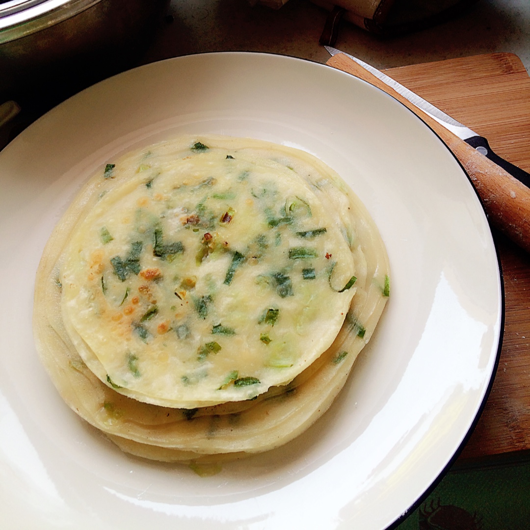 饺子皮葱油饼
