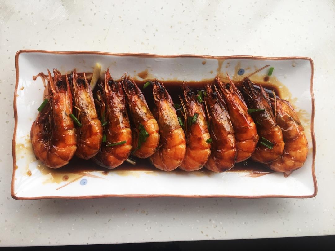 油爆黑虎虾