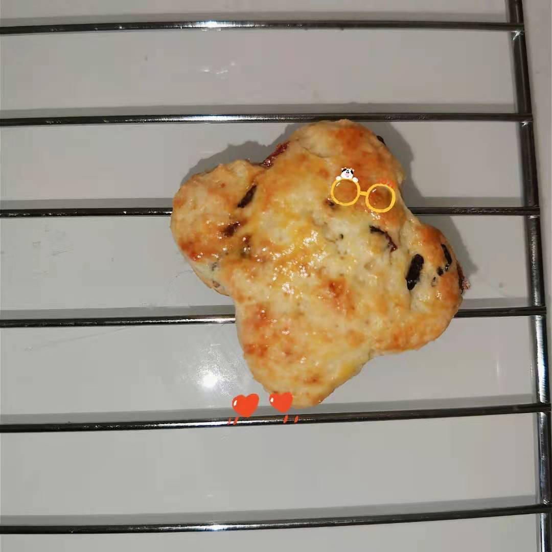 松软咸香奶油蔓越莓司康饼（新手友好）