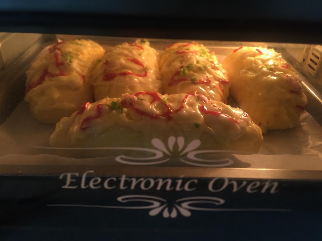 葱香芝士培根面包