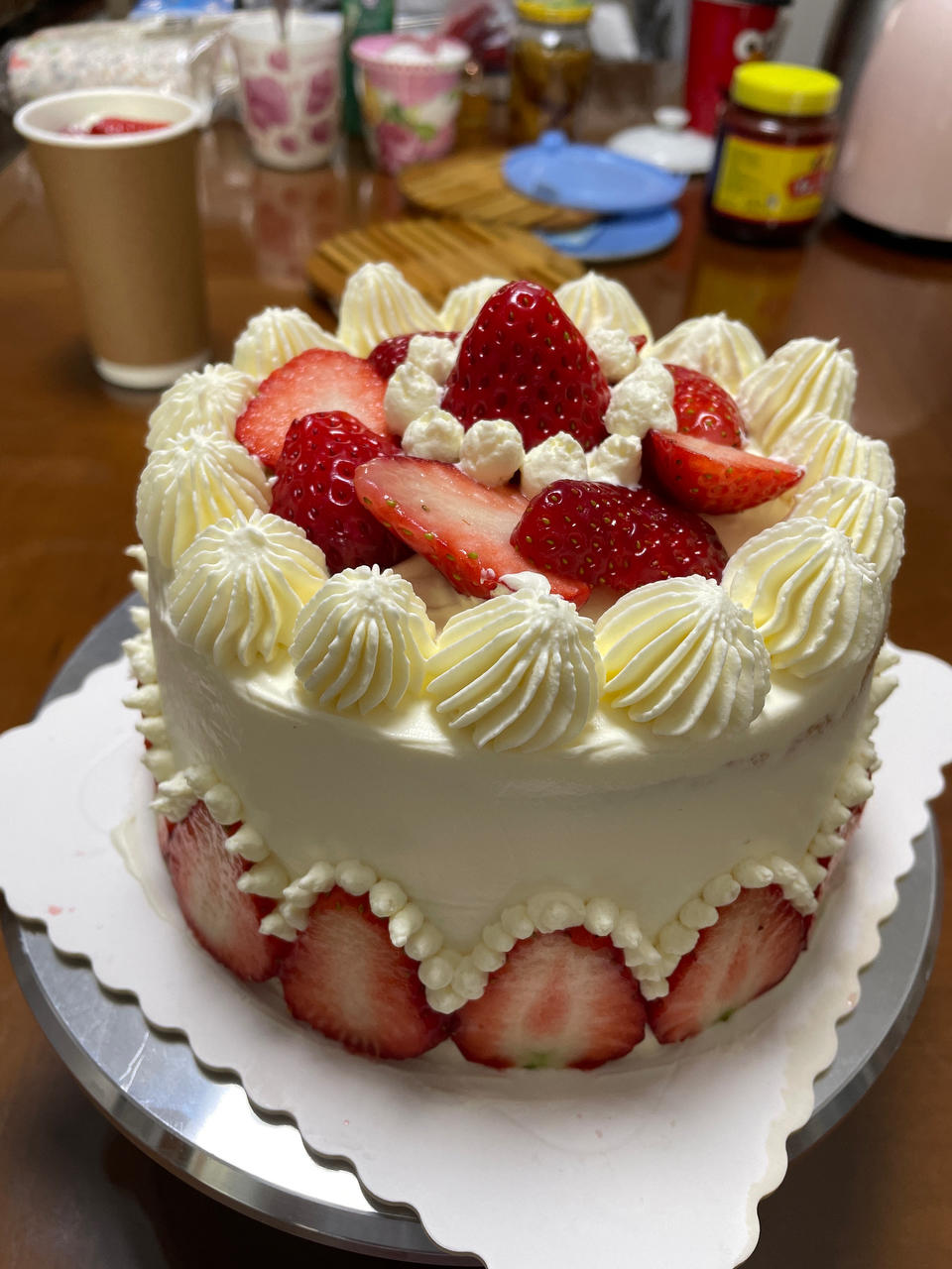 晓晓白76做的全网最全合集搬运漂亮的草莓蛋糕草莓季装饰灵感图