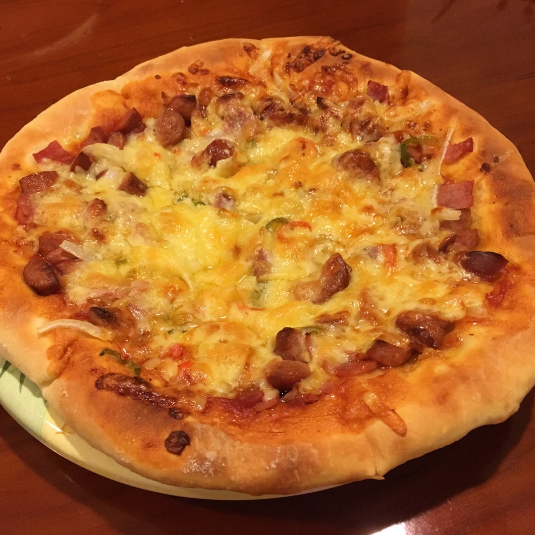 松下106面包机制作披萨