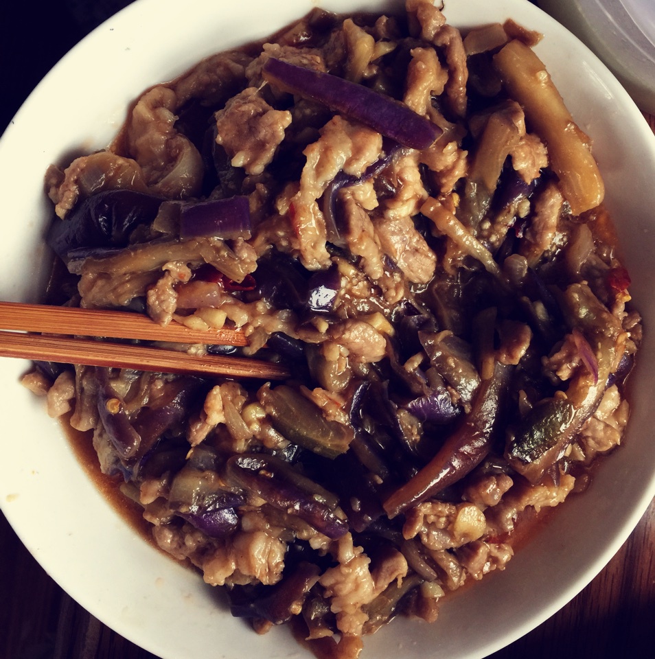 红烧肉沫茄子