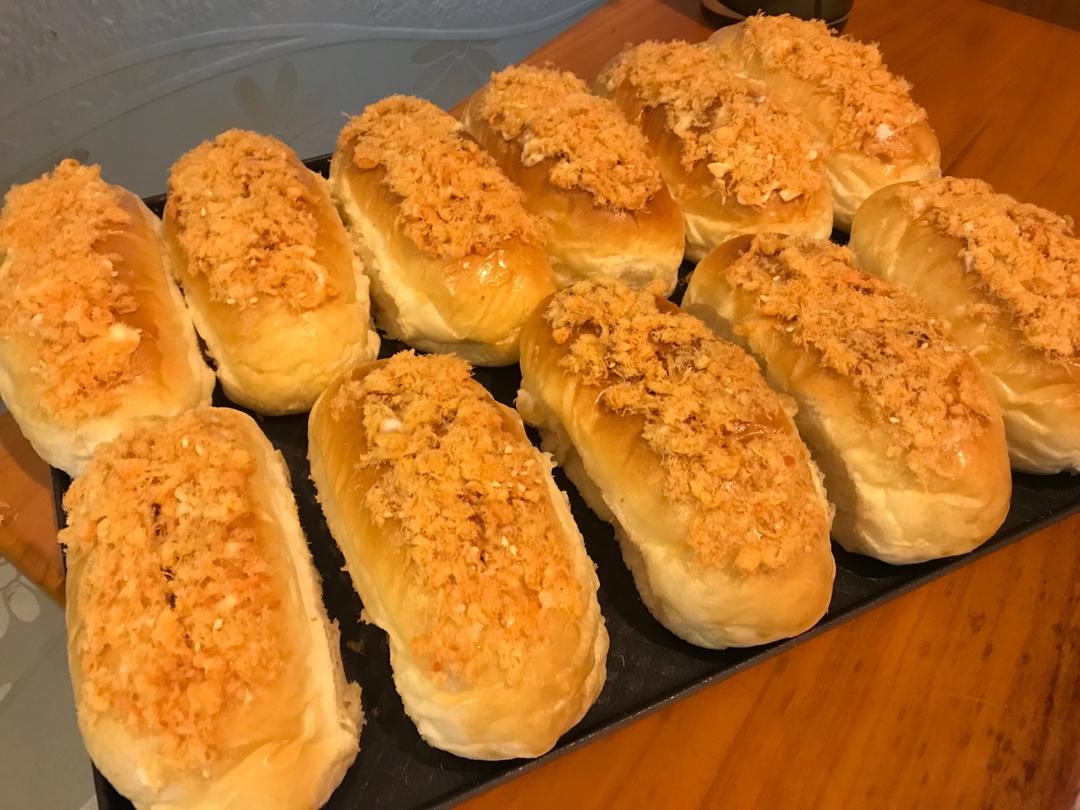 肉松沙拉酱面包（65度汤种）