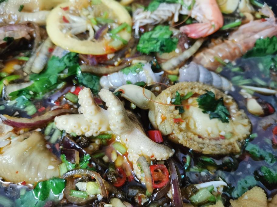 捞汁小海鲜的做法