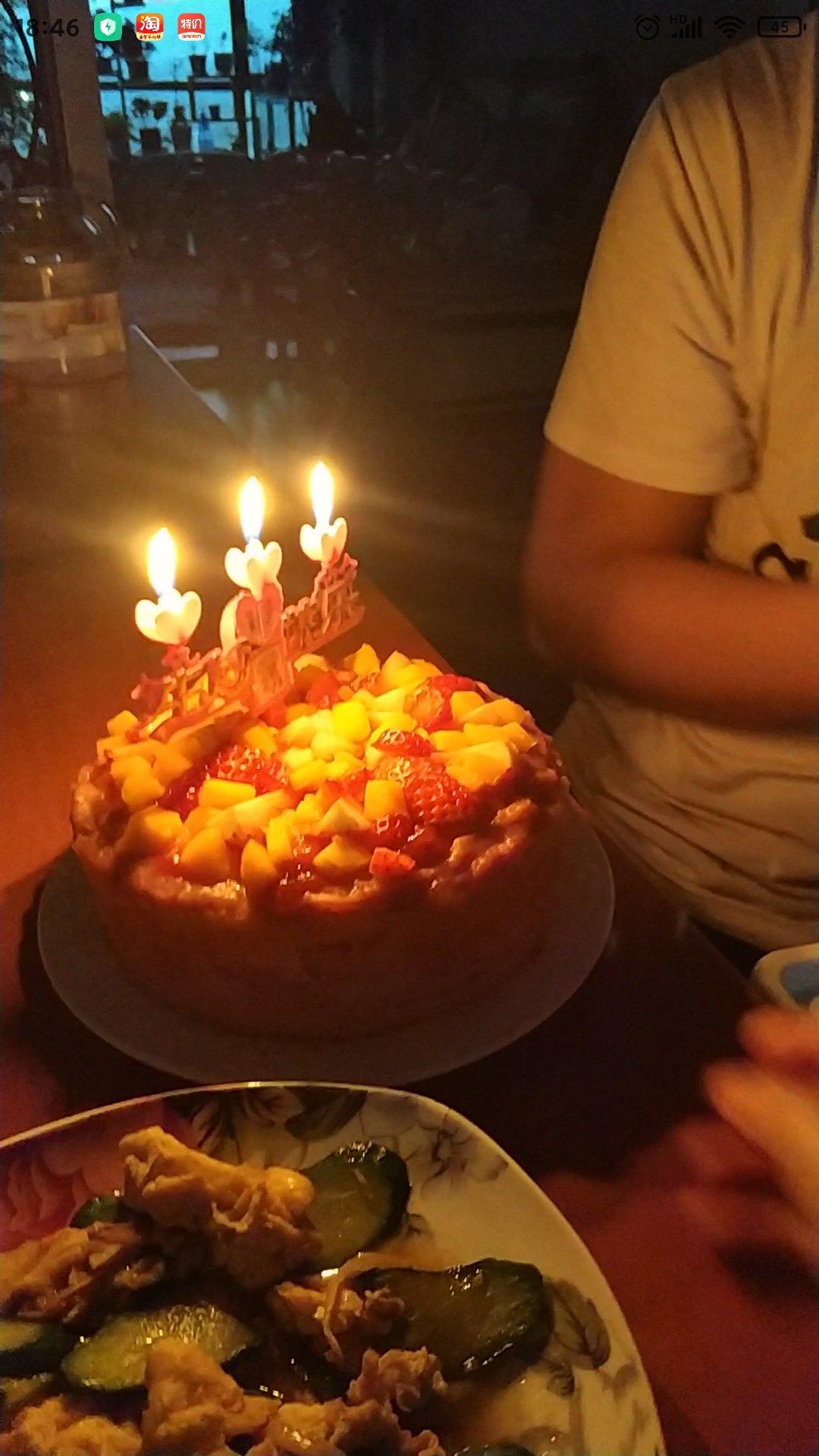 无糖无奶油宝宝生日蛋糕