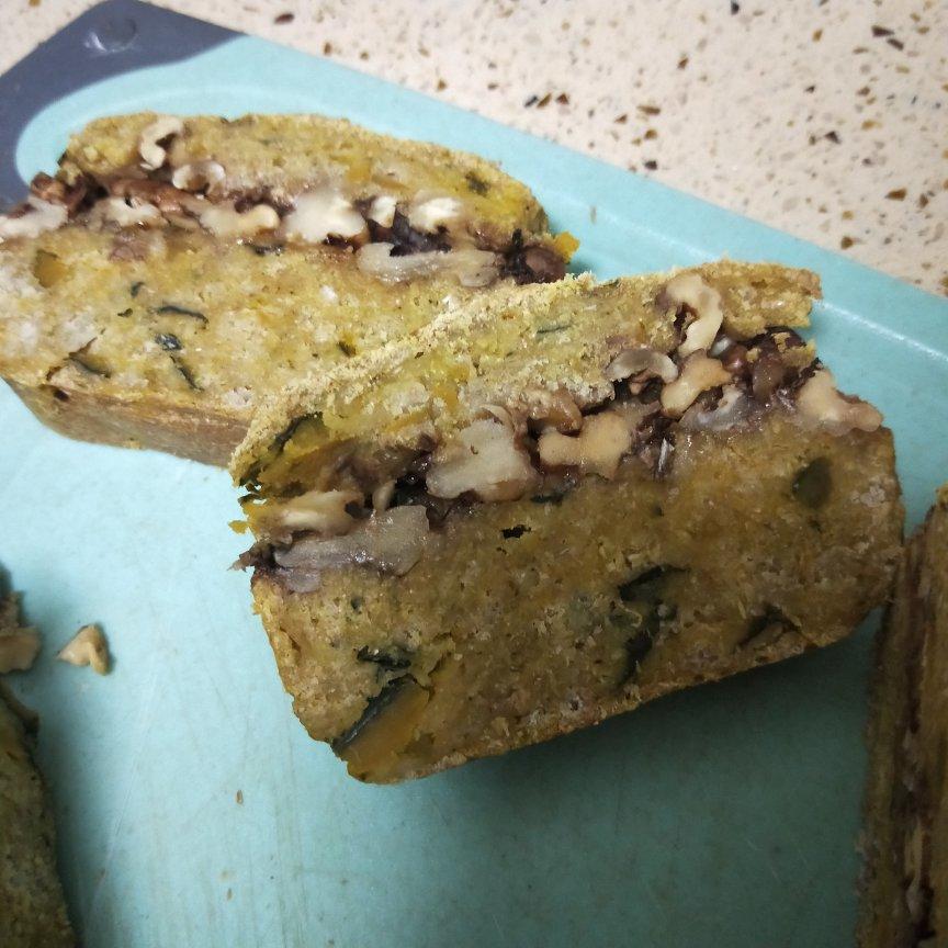 100%全麦南瓜核桃快手面包丨健康·烘焙