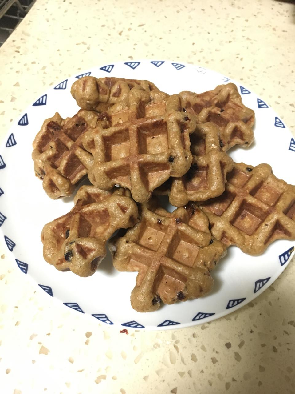 低脂全麦肉桂华夫饼