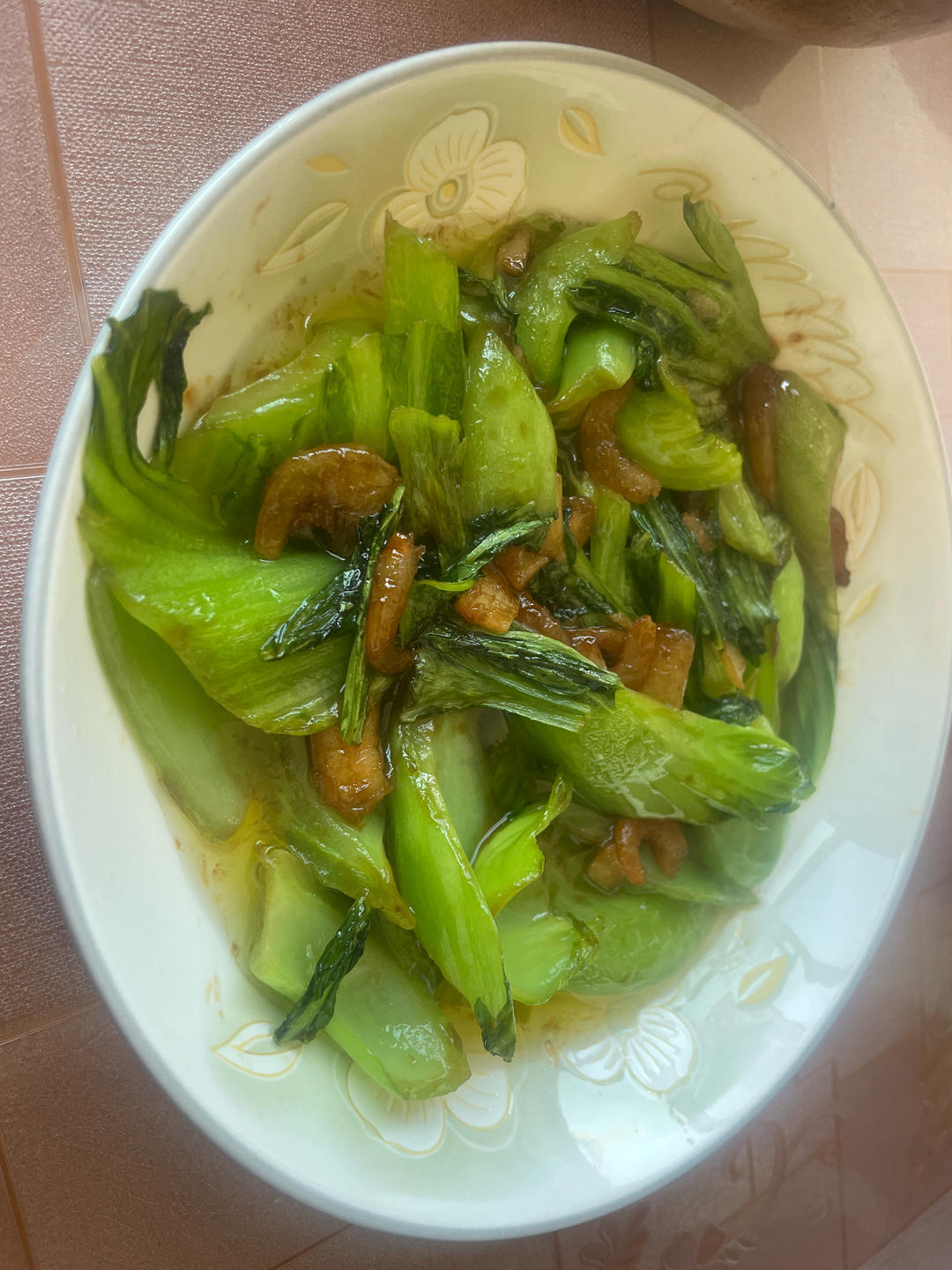 盖菜炒海米