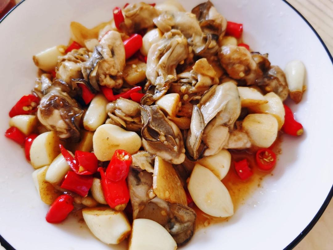 葱姜炒生蚝，快手海鲜