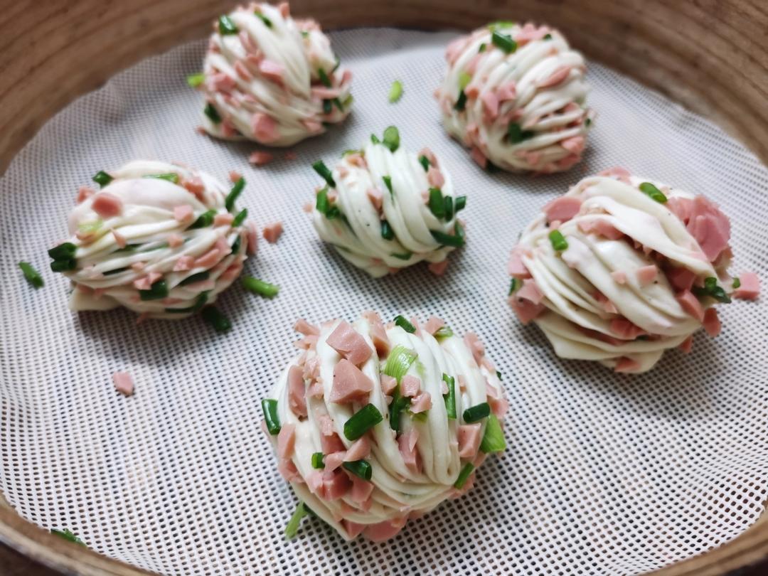 香葱火腿花卷