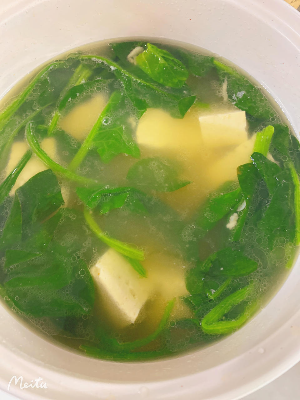 菠菜豆腐汤