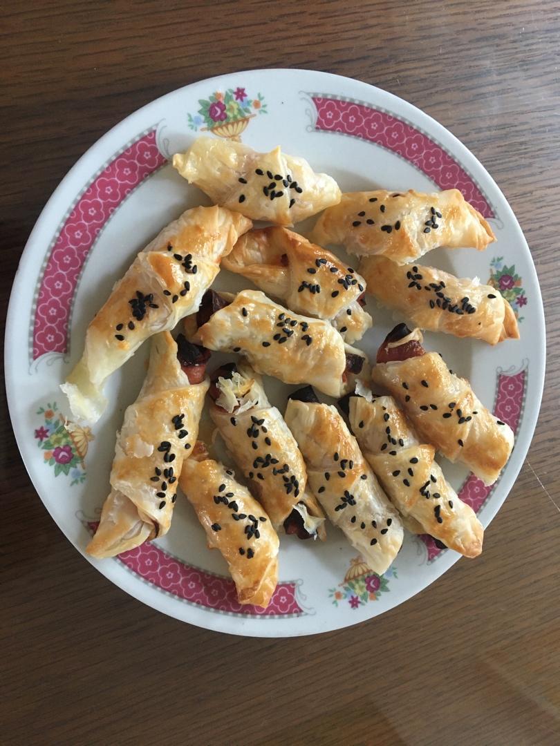 空气炸锅版可颂面包🥐