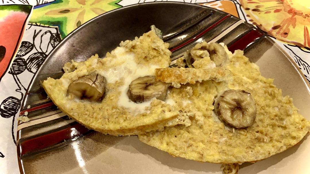 减脂期增肌低卡早餐 快手烤香蕉燕麦 上班族友好五分钟搞定