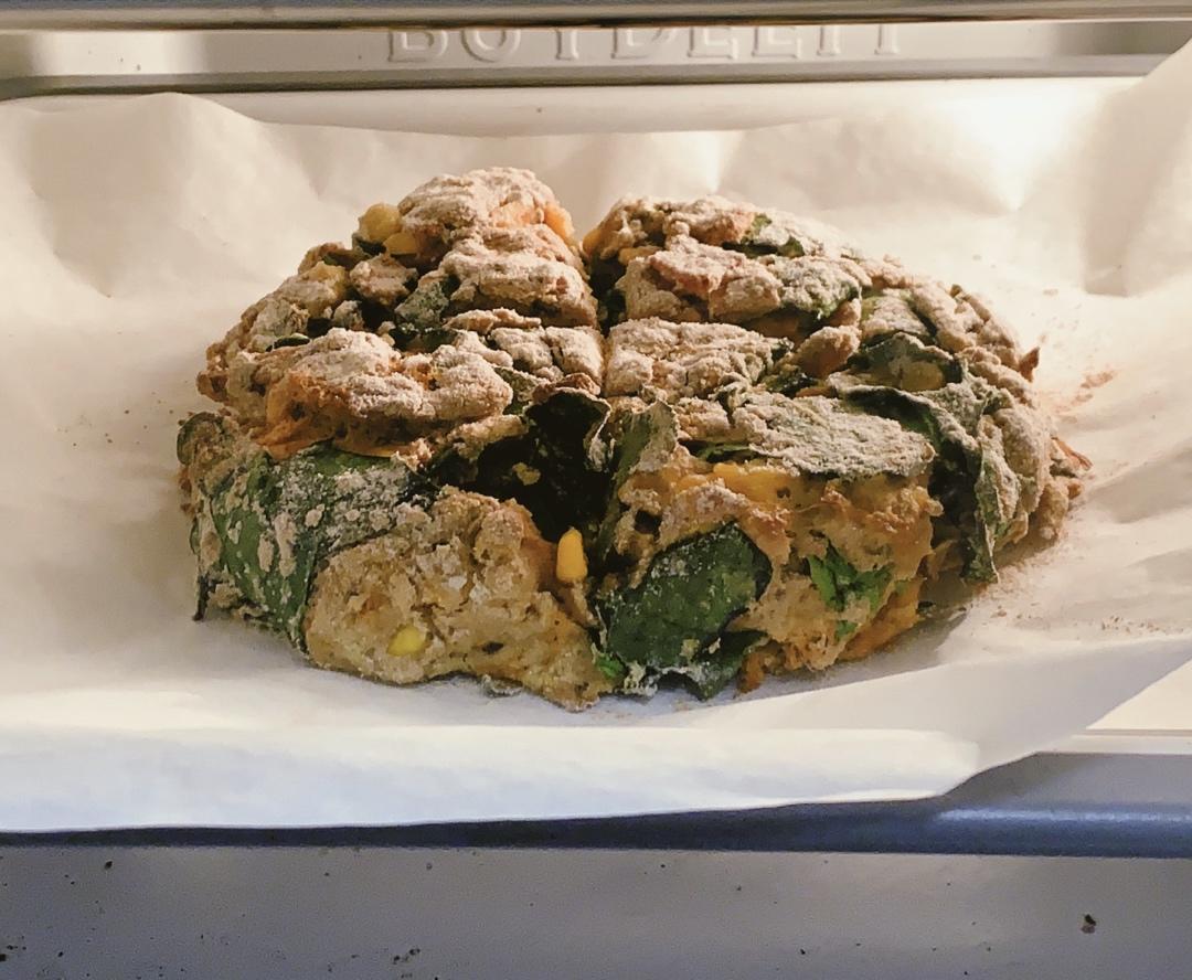 超软田园豆肉松丹波面包——其实是个快手大司康【健康主食】