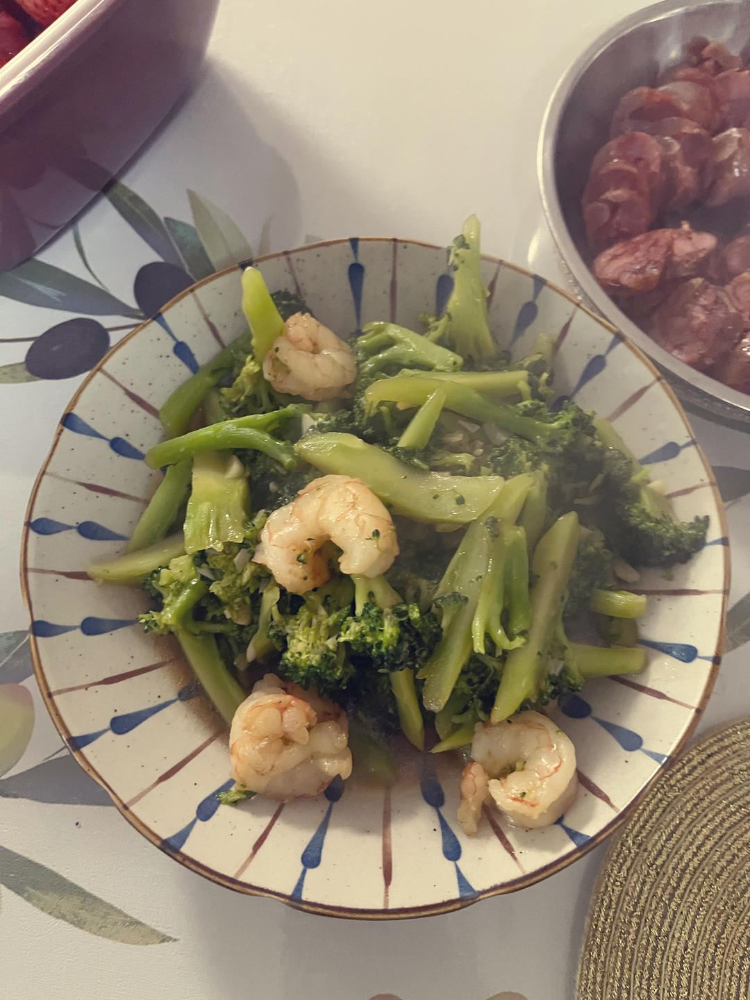 减肥去脂的西兰花炒虾仁