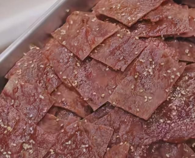 自制猪肉脯(平底锅版)的做法