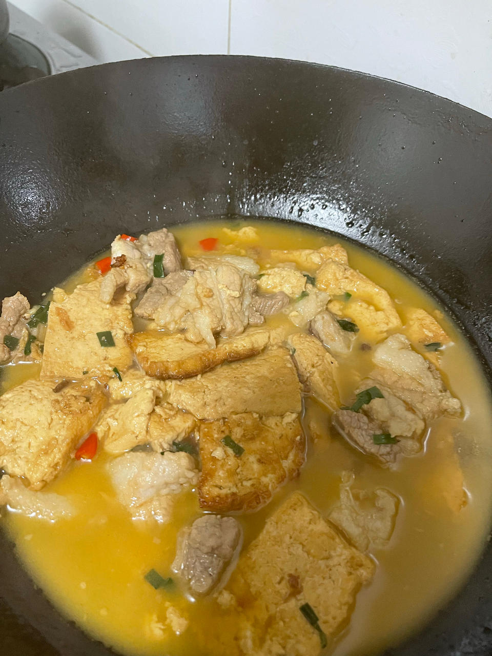 大葱烧豆腐