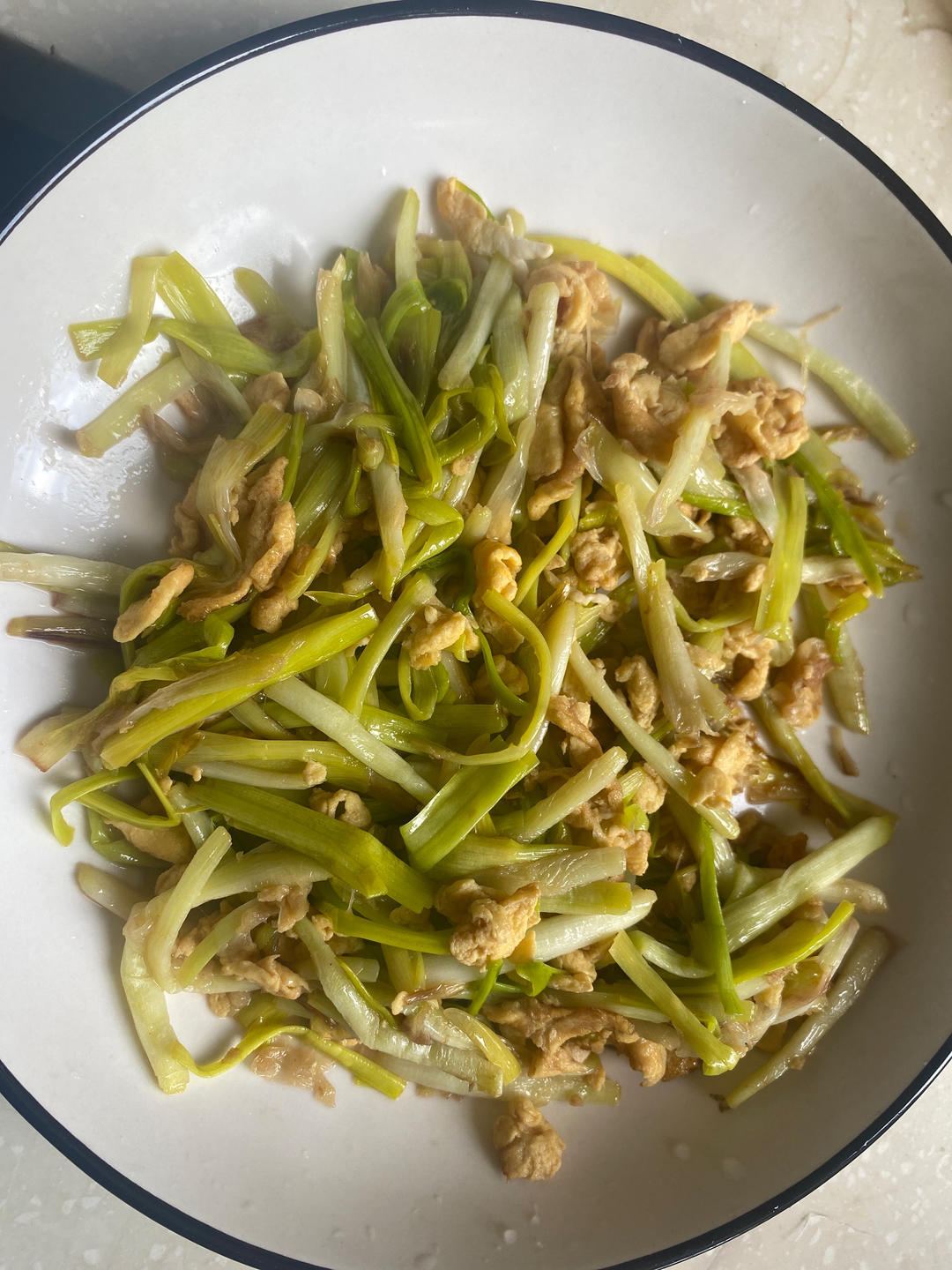 蒜黄炒蛋