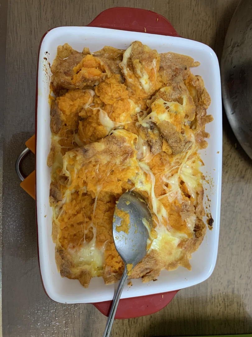 超拉丝的芝士焗红薯