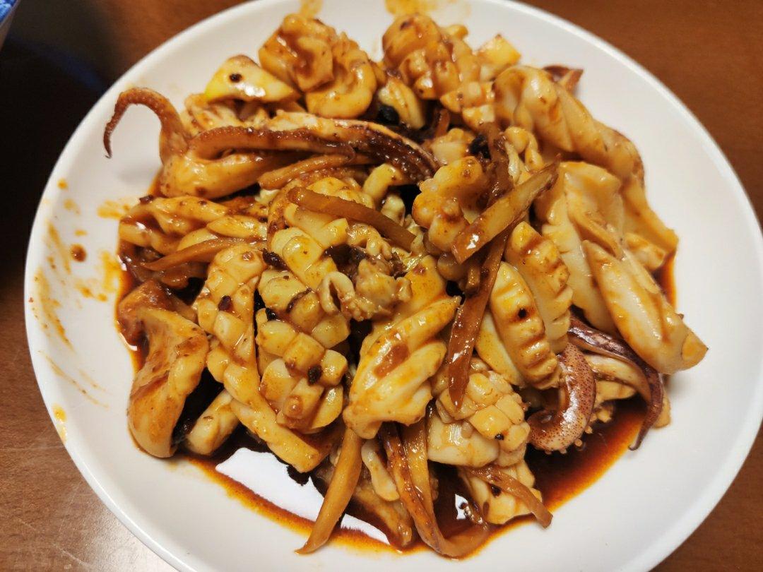 香辣鱿鱼须 赛过铁板的味道