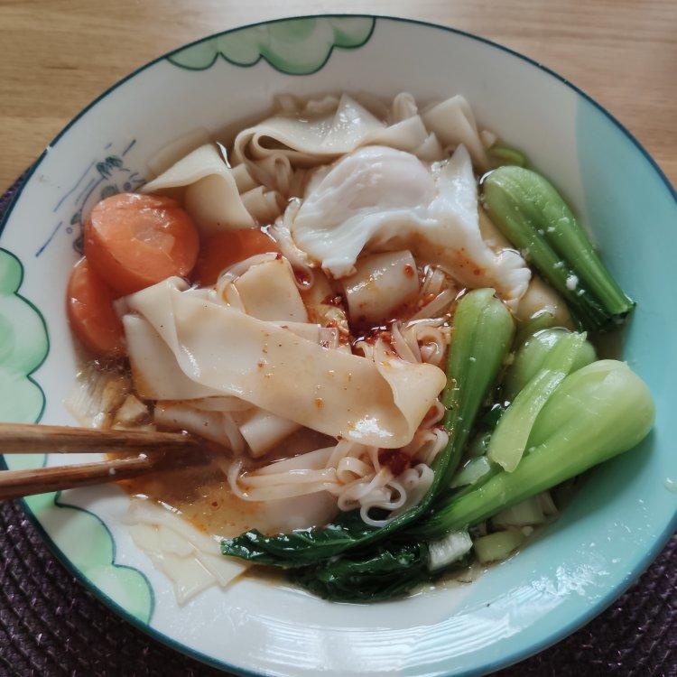 葱油小面～汤都喝光