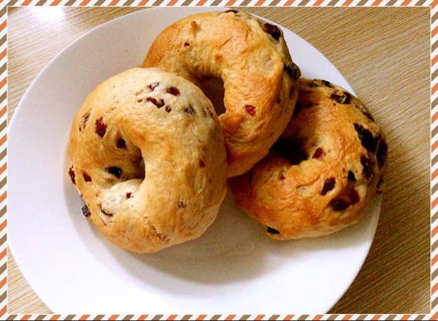 华夏兰泽做的来吃圈圈吧全麦蔓越莓贝果