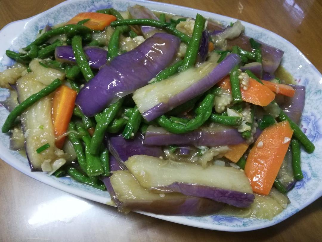 茄子烧豆角
