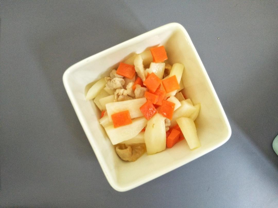 肉片炒山药