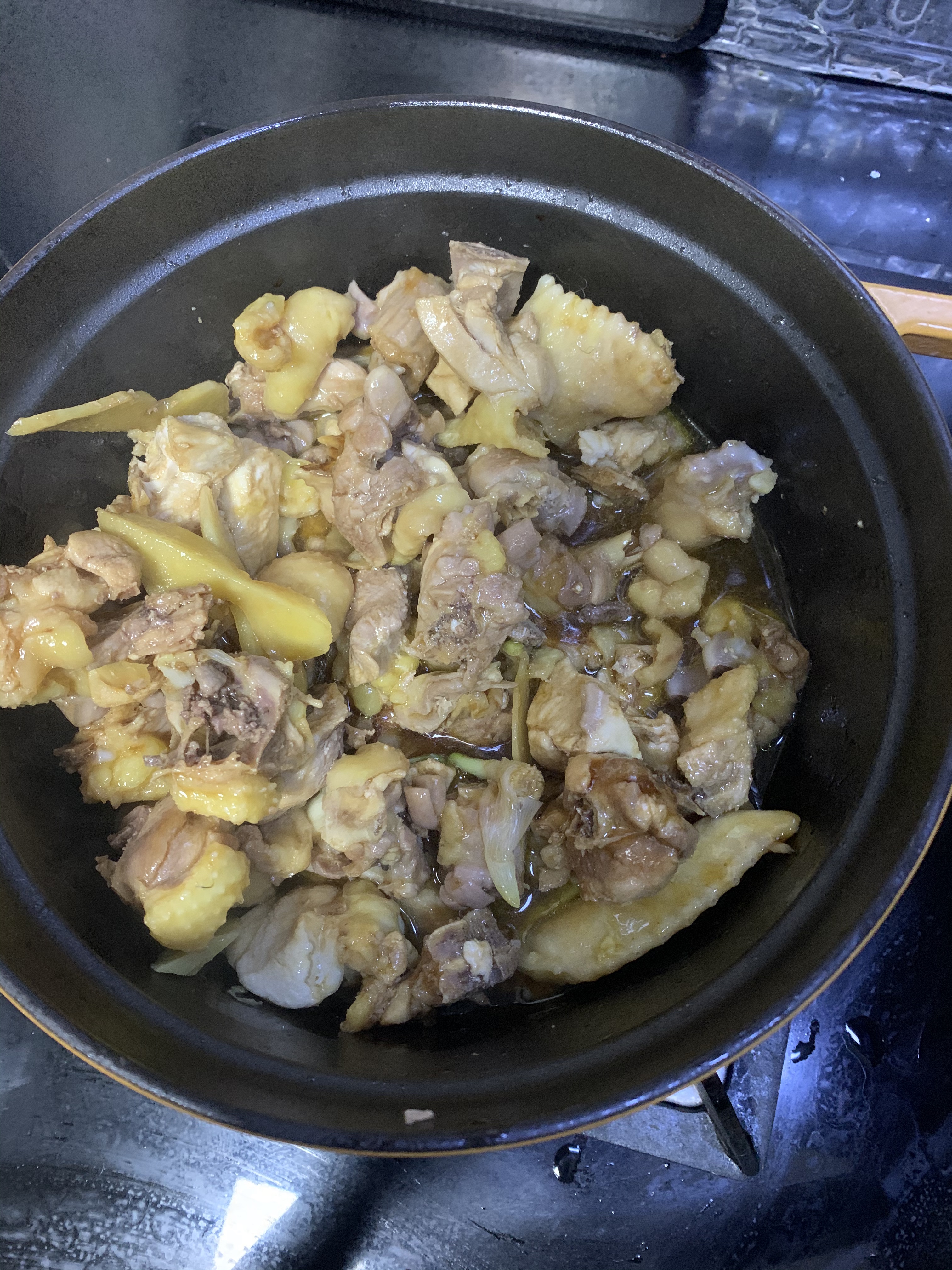 发菜花菇炆鸡的做法 步骤11