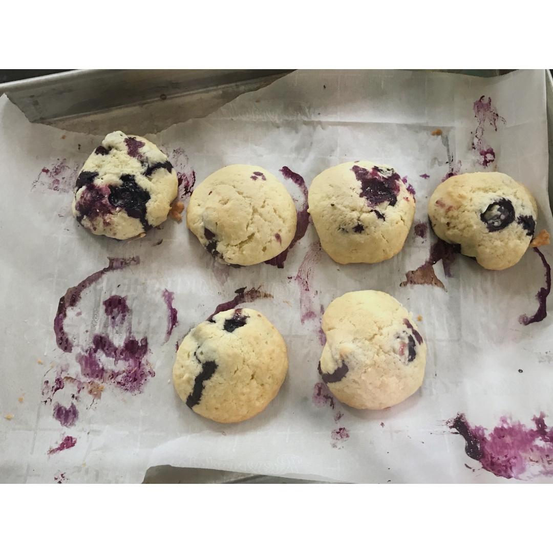 外酥内软❗️好吃到爆的蓝莓爆浆曲奇🍪巨简单