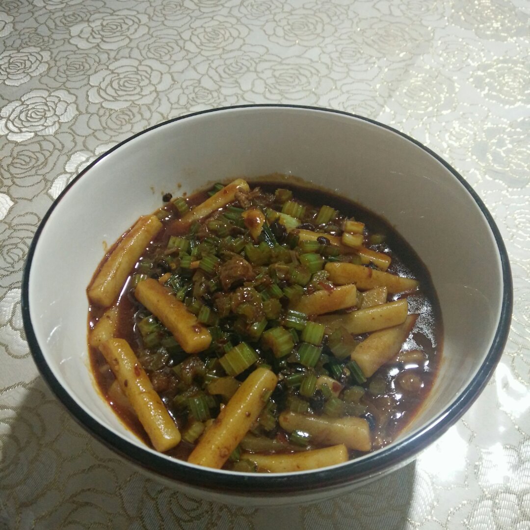 老干妈炒年糕