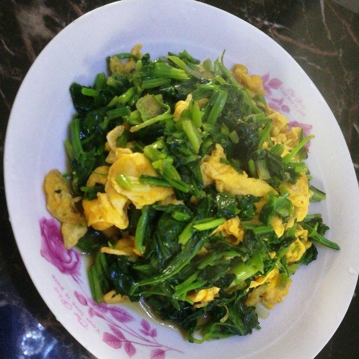 菠菜炒鸡蛋