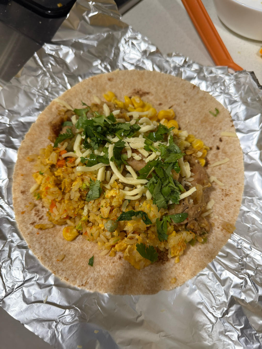 Chicken Burrito 一顿顶五顿的鸡肉墨西哥卷饼