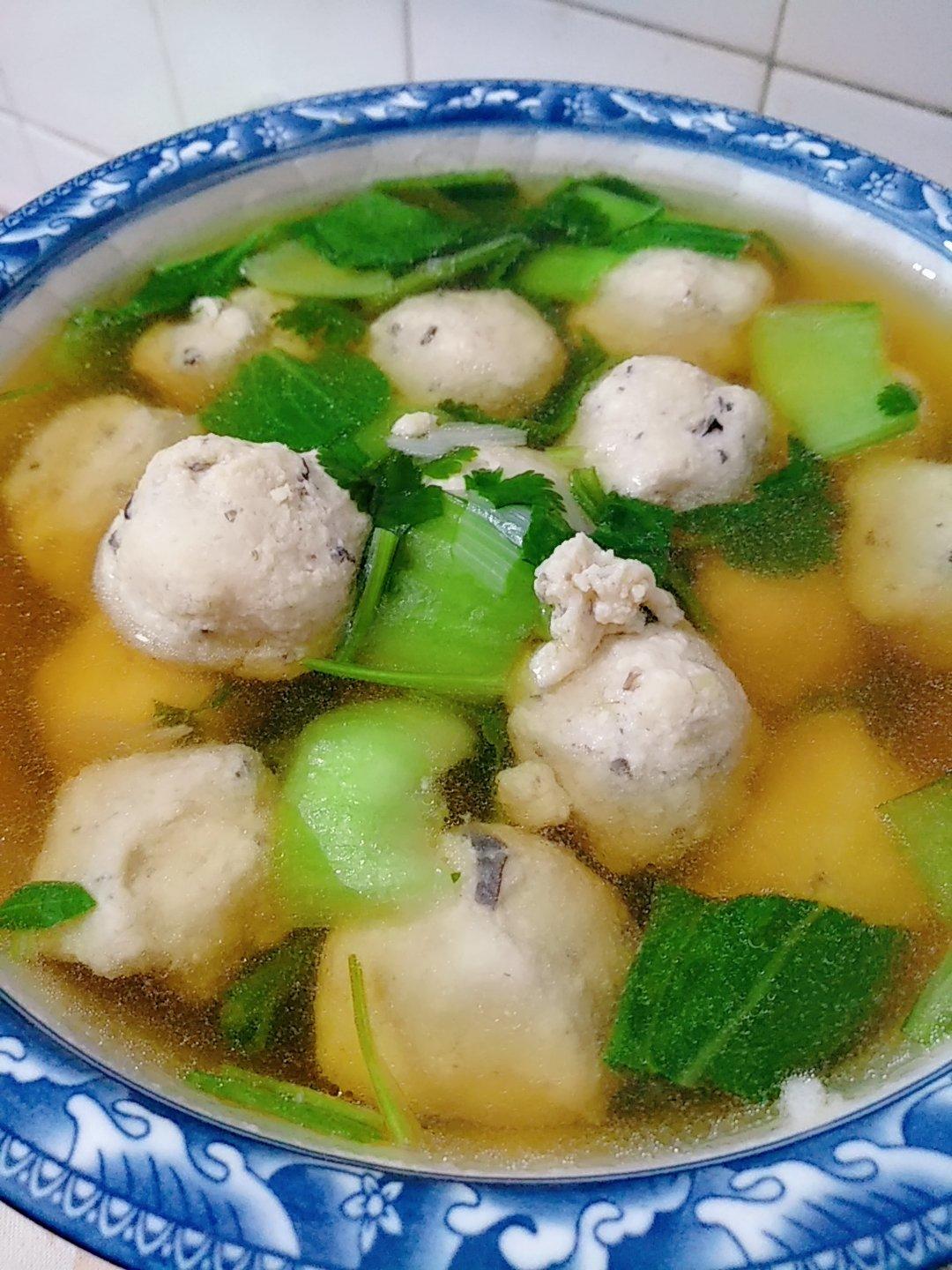 鸡肉豆腐丸子