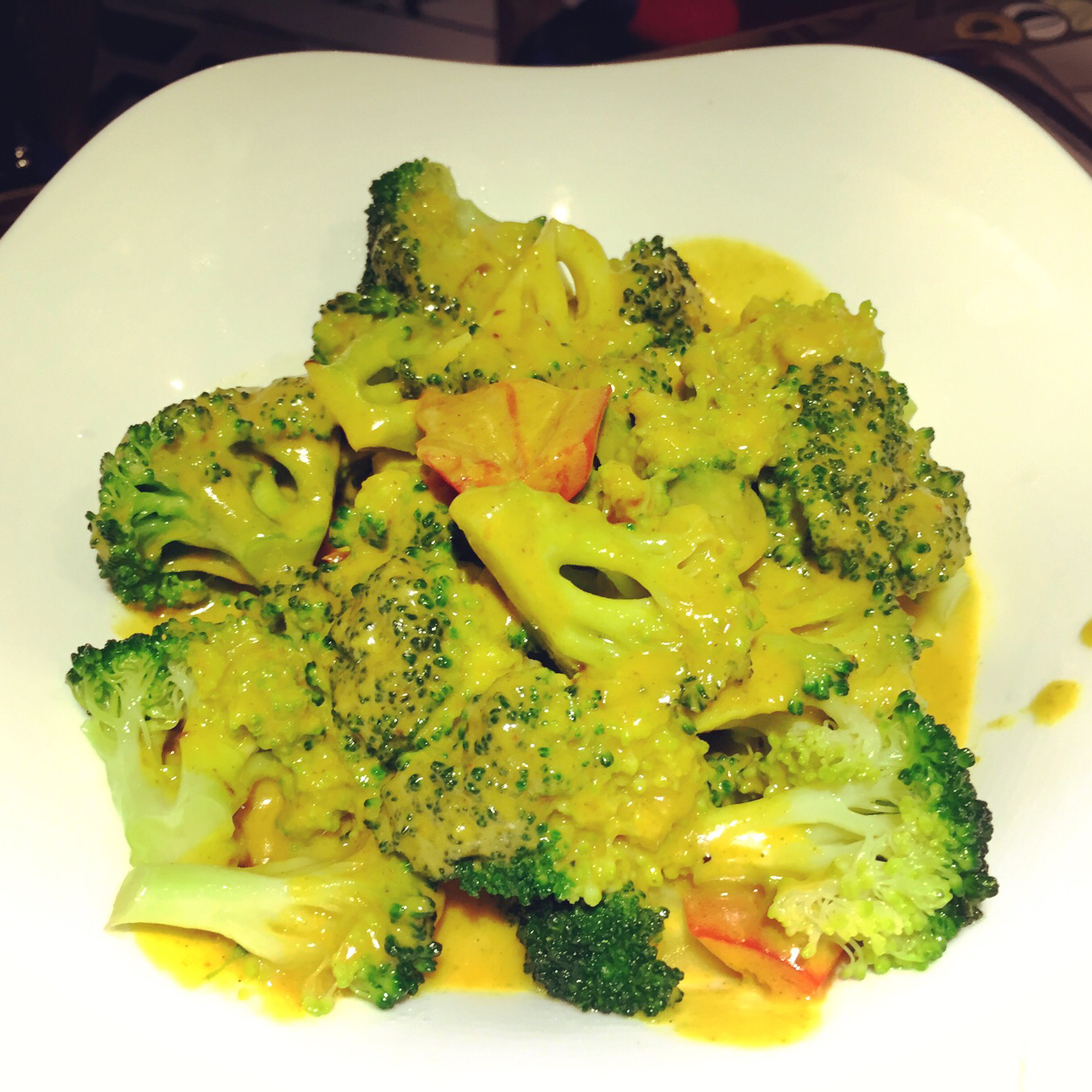 咖喱洋葱西兰花