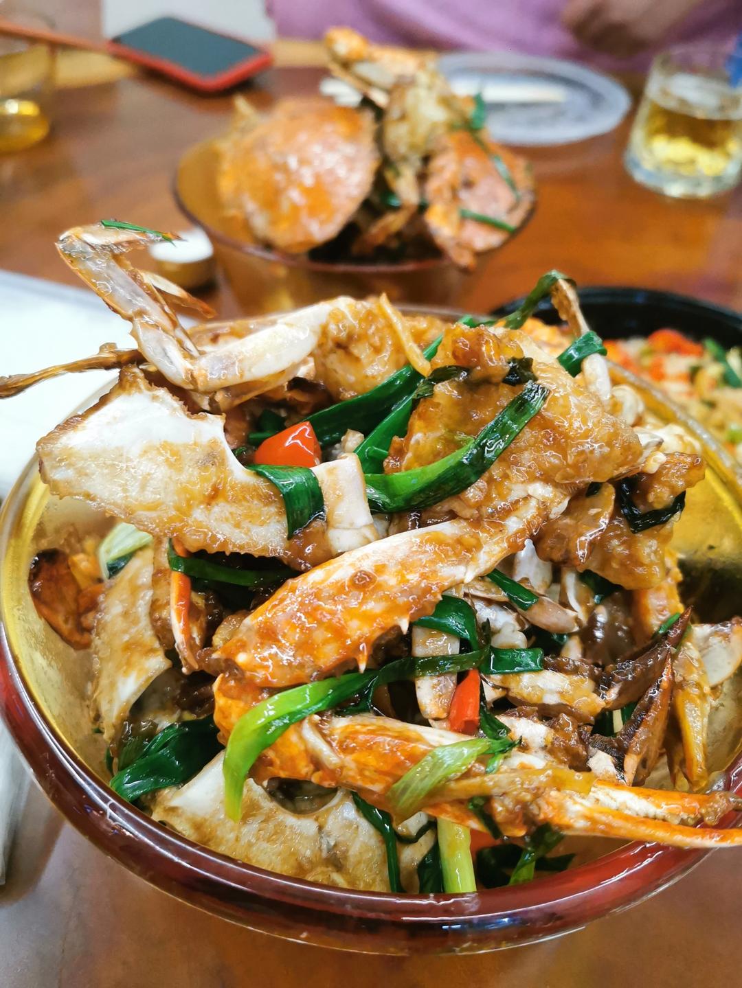 葱姜炒梭子蟹（very easy）