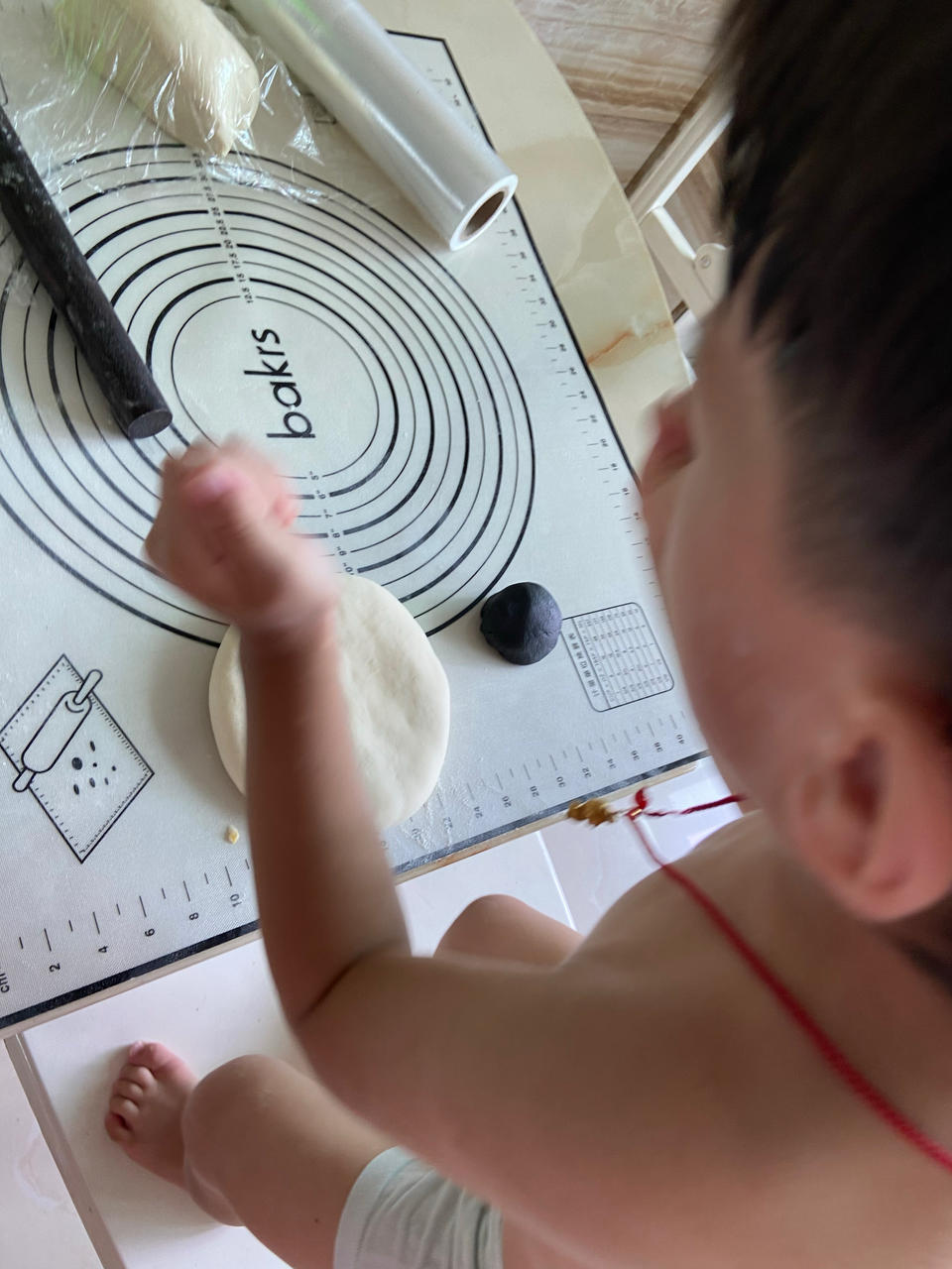 可爱的奶牛馒头