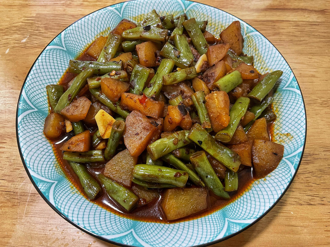 土豆炖豆角