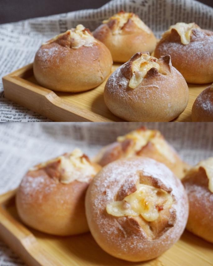 全麦芝士熔岩面包