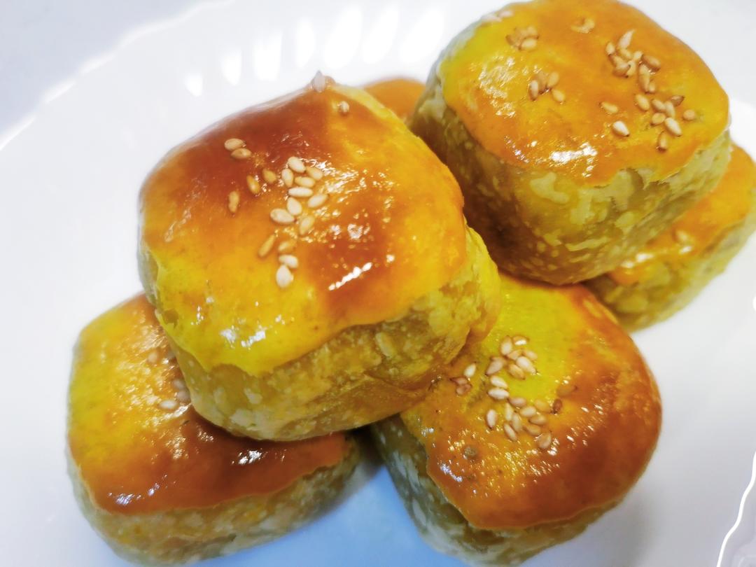 简易版酥皮绿豆酥