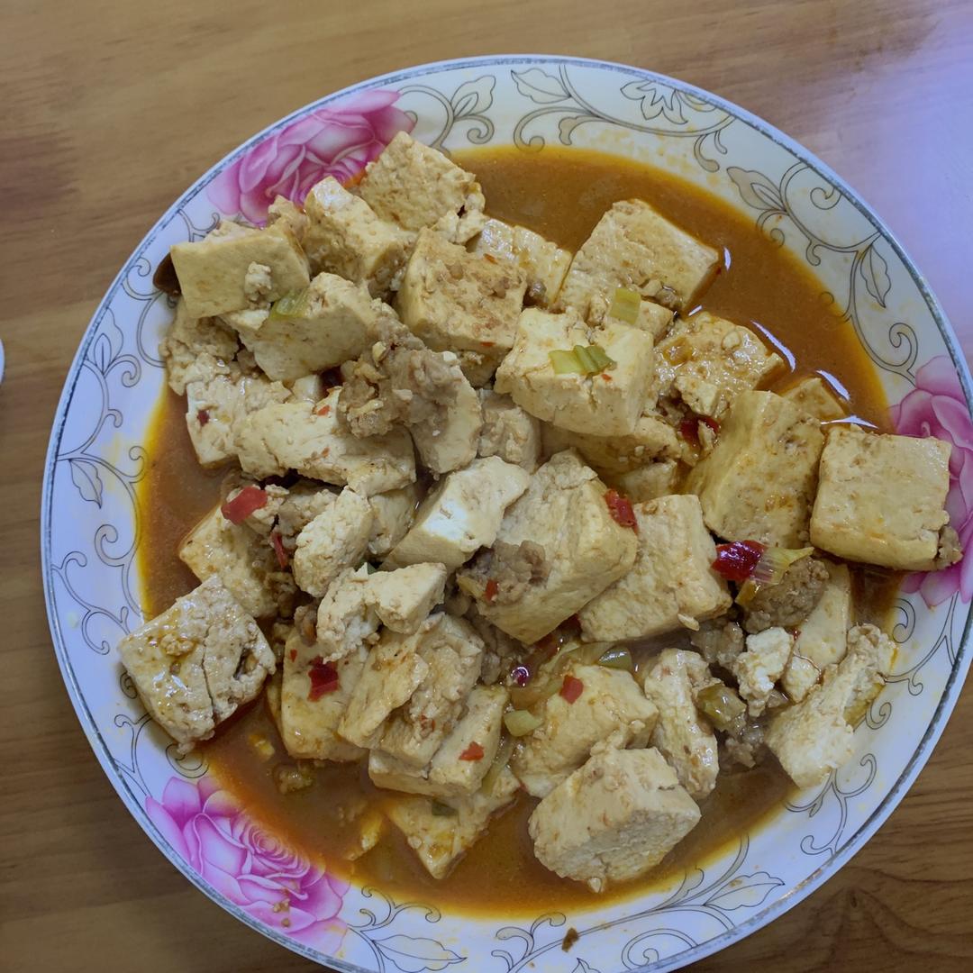 家常红烧肉末豆腐