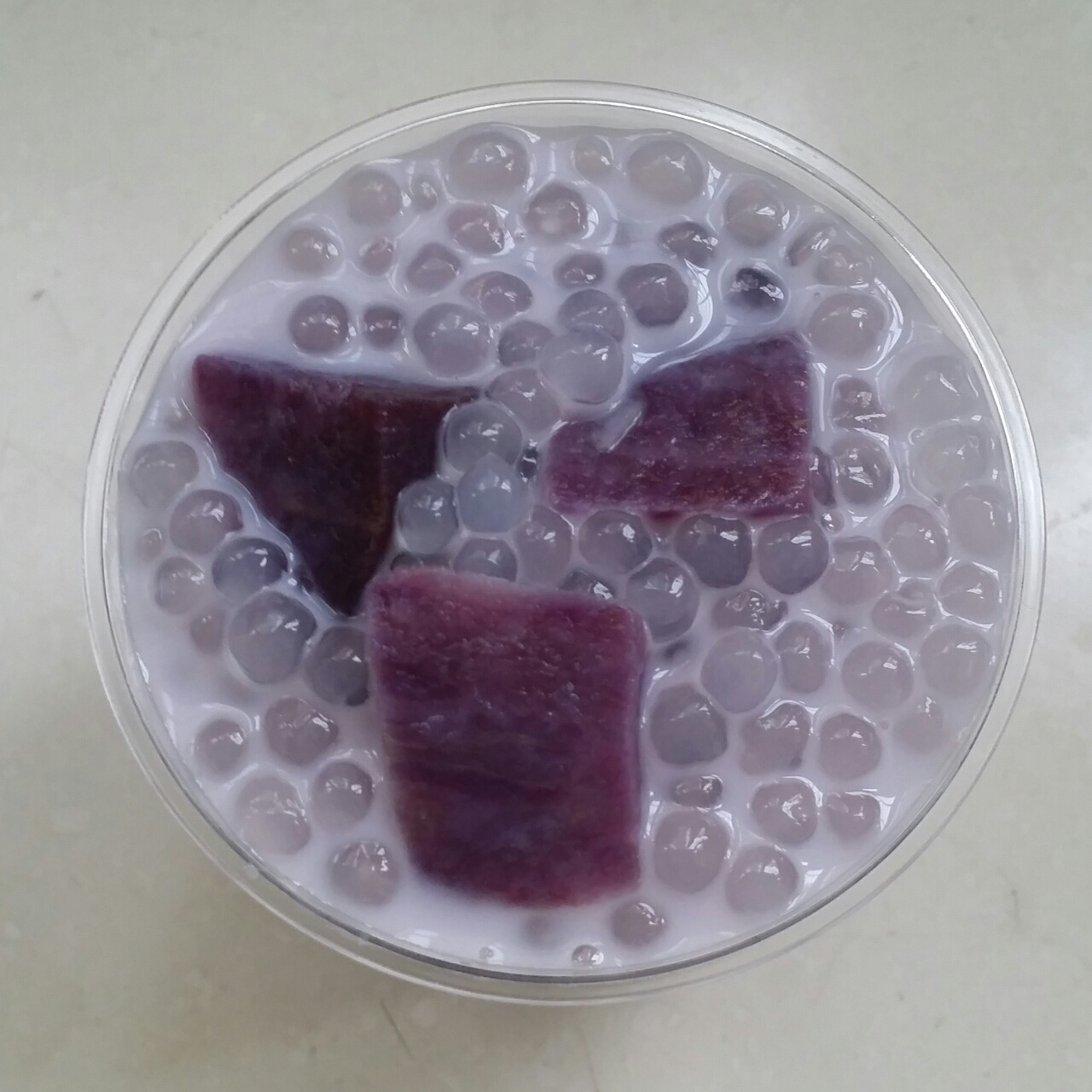 紫薯西米奶香汤