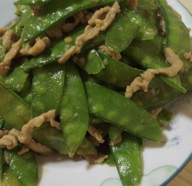 荷兰豆炒肉